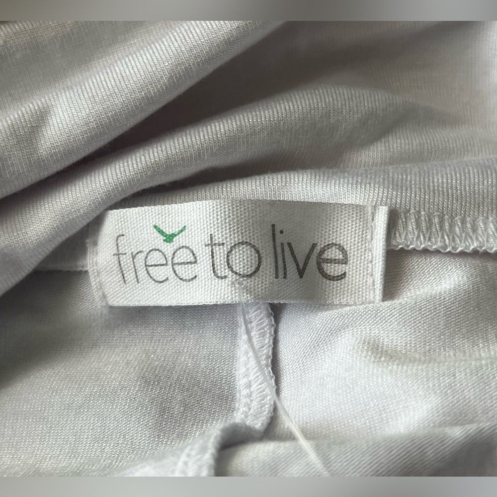 White Jersey Maxi Skirt XXL  | High Waist/Foldover - Picture 3 of 4
